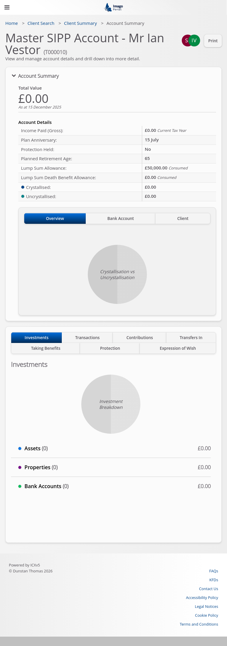 Role-Adviser > 06 Account Summary - NO DATA